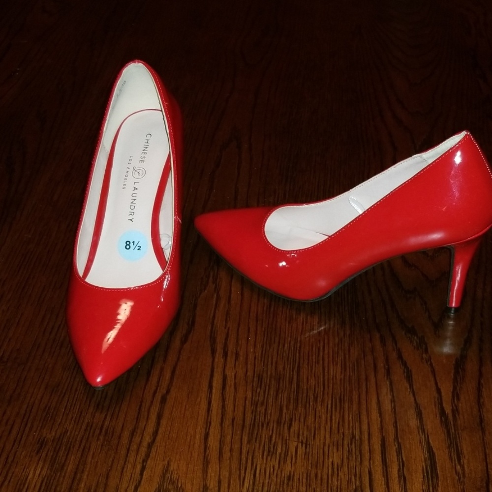 Red Patent Leather Pumps